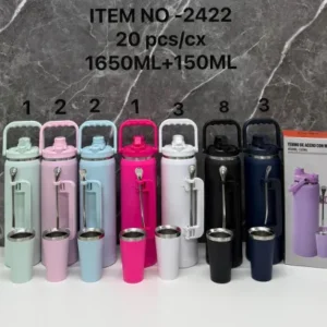 KIT TERMO 3PZS MATE DOBLE PICO/AGARRE 1.65L NO-2422