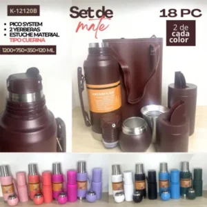 KIT TERMO MATE 1.2L 5PZS CON BOLSA K-12120B