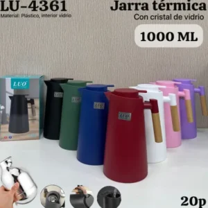 JARRA TERMICA 1L CON CRISTAL LU-4361