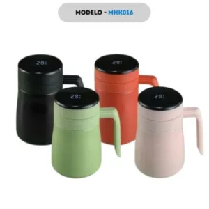 TAZA PARA CAFE CON TERMOMETRO 500ML MHK019